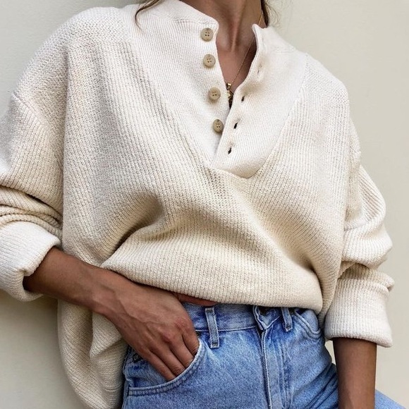 Eddie Bauer Sweaters - Eddie Bauer Baumwolle Henley sweater